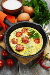 Scrambled eggs with tomatoes