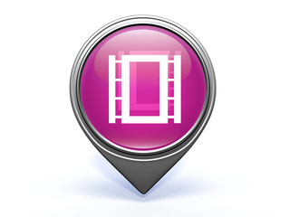 Fototapeta premium film pointer icon on white background