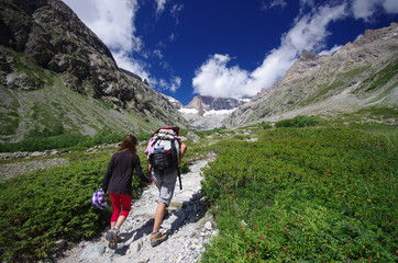 Fototapeta premium randonnée en montagne - oisans