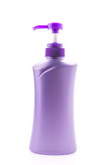 Bottle lotion isolated on white