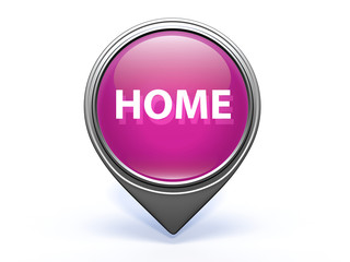 home pointer icon on white background