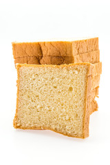 Bread isolated on white