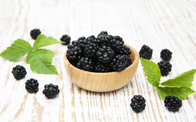 Bowl of Blackberries