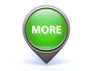 More pointer icon on white background