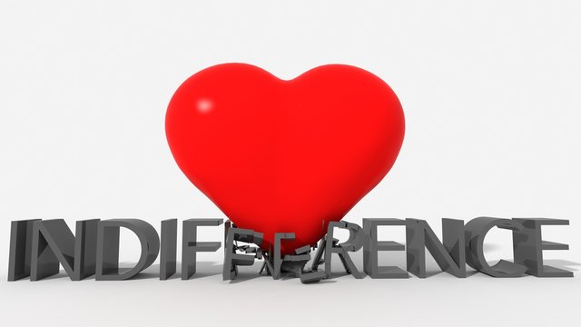 Indifferenza colpita da love
