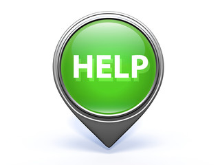help pointer icon on white background