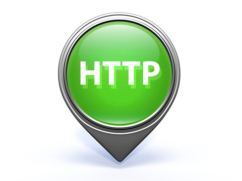 http pointer icon on white background