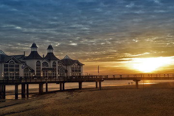 Morgendliche Seebrücke in Sellin