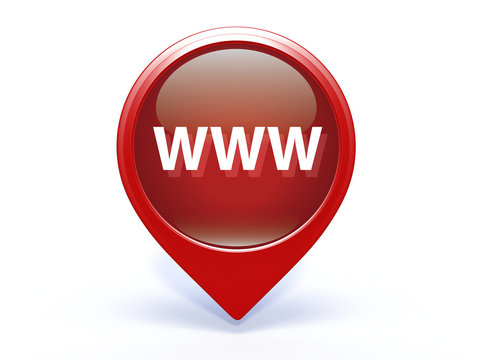 www pointer icon on white background