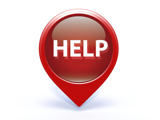 help pointer icon on white background
