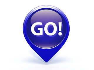 go pointer icon on white background