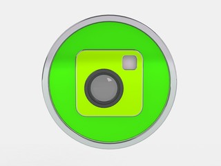 Color photo camera icon