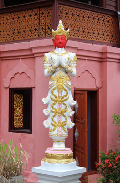 Standing Deva Statue.