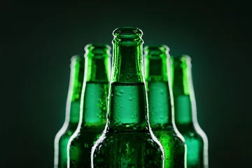 Crédence de cuisine en verre imprimé Bière Beer bottles