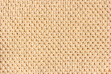 Brown waffle patterned cloth.