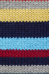 Obraz premium Close up of striped woolen sweater