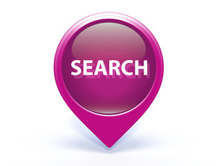 search pointer icon on white background