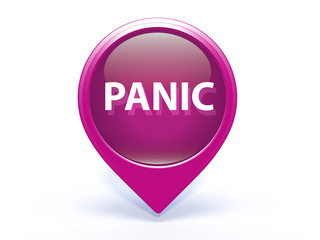 panic pointer icon on white background