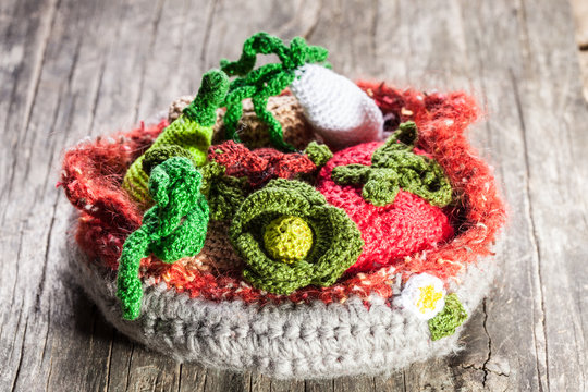 Crochet vegetables