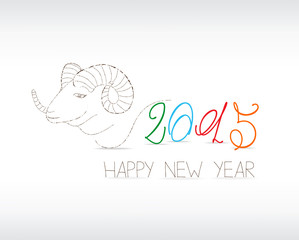 Chinese Calligraphy 2015 - Year of the Goat