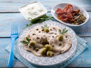 vitello tonnato - veal with tuna and capers