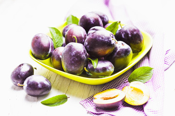 Fleshy plums