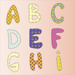 Vector Cartoon Alphabet Set