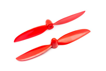 Pair of Red Propellers for Radio Controlled Model Aircraft