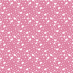 Seamless stylish pattern with hearts