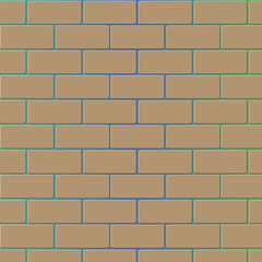 Seamless brick wall - tiled pattern for continuous replicate