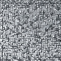 Abstract silver metal mosaic background or texture