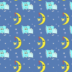 Cartoon pillows background illustration pattern