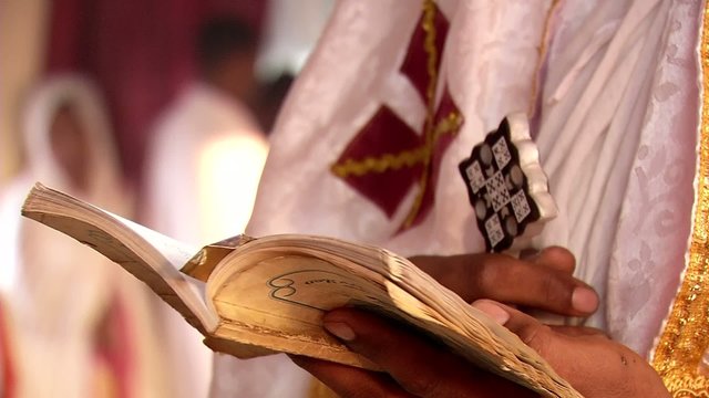 Prayer Eritrean priest