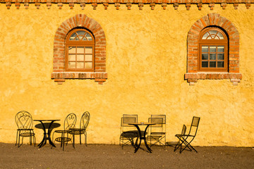 Seating in the sunshine