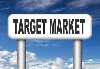 Obraz premium target market