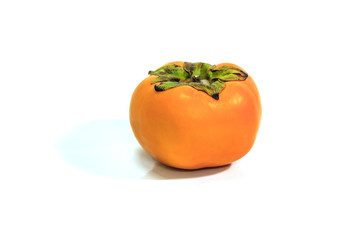 Persimmon on a White Background
