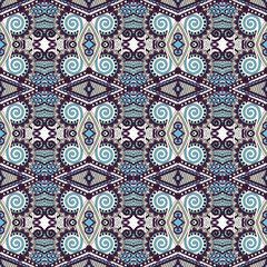 seamless geometry vintage pattern, ethnic style ornamental backg