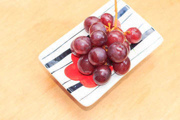 Red grape berries