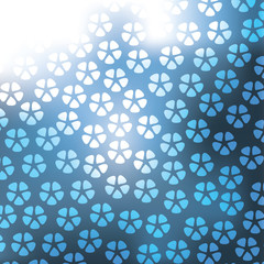 Floral Blue Vector Background