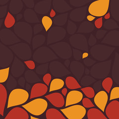 Abstract Autumn Leaves Template