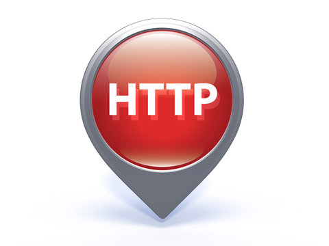 http pointer icon on white background