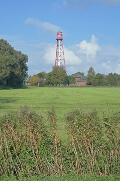der h&ouml;chste Leuchtturm Deutschlands in Campen in Ostfriesland