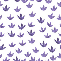 watercolor lavender seamless pattern