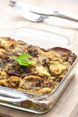 mushroom filling called houbovec (Czech cuisine)