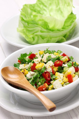 vegetarian lettuce wraps with tofu