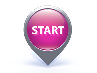 start pointer icon on white background