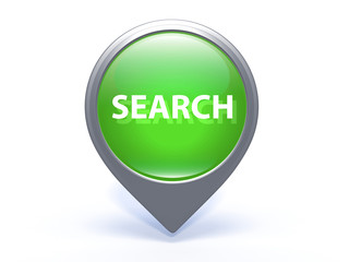 search pointer icon on white background