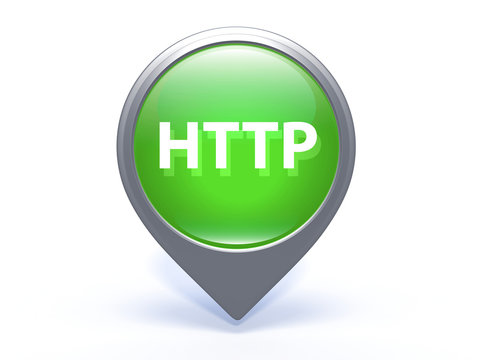 http pointer icon on white background