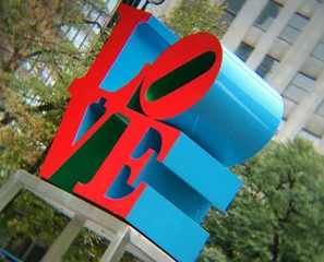 Tableaux ronds sur plexiglas Anti-reflet Monument historique love park