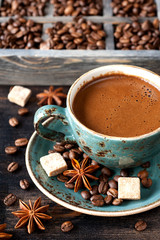 delicious Coffee  with spices